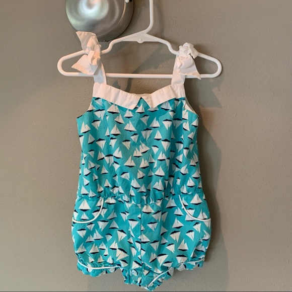 Janie and Jack Other - Janie and Jack // Sailboat Summer Romper Shortie - Size 18-24 months